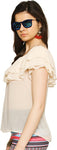 Zink London Casual Short Sleeve Solid Women's Top