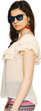 Zink London Casual Short Sleeve Solid Women's Top