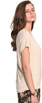 Zink London Casual Short Sleeve Solid Women's Top