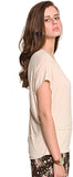 Zink London Casual Short Sleeve Solid Women's Top