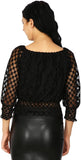Svt Ada Collections Party 3/4 Sleeve Checkered Women's Top
