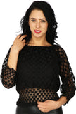 Svt Ada Collections Party 3/4 Sleeve Checkered Women's Top