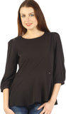 Ozel Studio Casual Full Sleeve Solid Women's Top