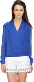 Ozel Studio Casual Full Sleeve Solid Women's Top