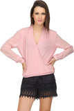 Ozel Studio Casual Full Sleeve Solid Women's Top