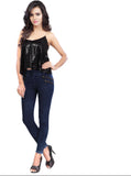 Urban Fashion Bank Casual, Party, Festive, Lounge Wear Sleeveless Embellished Women's Top