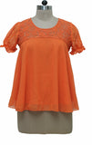 Tapyti Casual Short Sleeve Solid Women's Top