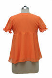 Tapyti Casual Short Sleeve Solid Women's Top