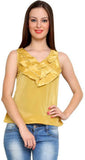 Tapyti Casual Sleeveless Solid Women's Top