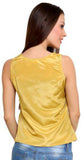 Tapyti Casual Sleeveless Solid Women's Top