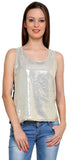 Tapyti Party Sleeveless Solid Women's Top