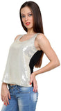 Tapyti Party Sleeveless Solid Women's Top