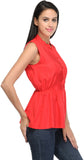 Klick2Style Casual Sleeveless Solid Women's Top