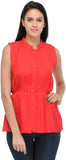 Klick2Style Casual Sleeveless Solid Women's Top