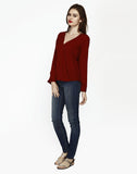 FabAlley Casual Full Sleeve Solid Women's Top