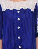 Klick Casual 3/4 Sleeve Solid, Self Design Women's Top