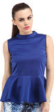 Cation Casual Sleeveless Solid Women's Top