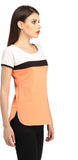 Cation Casual Short Sleeve Solid Women's Top