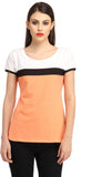 Cation Casual Short Sleeve Solid Women's Top