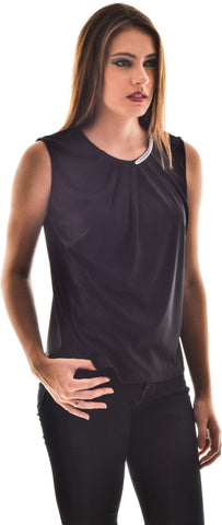 @@@499 Casual, Festive, Formal, Lounge Wear, Party Sleeveless Embellished Women's Top@