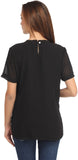 Fashionite Casual Short Sleeve Embellished Women's Top