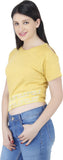 Butterfly Wears Casual Short Sleeve Solid Women's Top
