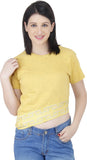 Butterfly Wears Casual Short Sleeve Solid Women's Top