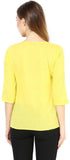 The Vanca Casual 3/4 Sleeve Polka Print Women's Top