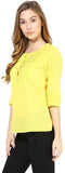 The Vanca Casual 3/4 Sleeve Polka Print Women's Top