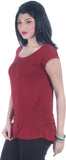 TSG Breeze Casual Short Sleeve Solid, Embellished Women's Top
