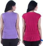 TSG Breeze Casual Sleeveless, Short Sleeve Solid Women's Top