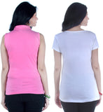 TSG Breeze Casual Sleeveless, Short Sleeve Solid Women's Top