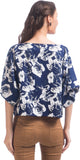 Uptownie Lite Party Short Sleeve Floral Print Women's Top