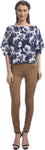 Uptownie Lite Party Short Sleeve Floral Print Women's Top