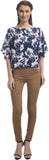Uptownie Lite Party Short Sleeve Floral Print Women's Top