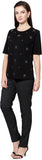 Van Heusen Casual Short Sleeve Embellished Women's Top