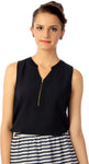 Van Heusen Casual Sleeveless Solid Women's Top