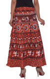 Amber Animal Print Women's Wrap Around Skirt