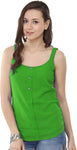 Western Route Casual Sleeveless Solid Women's Top
