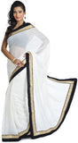 Khwaab Enterprise Solid Fashion Chiffon Sari