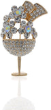 Anuradha Art Silver Polished Brooch