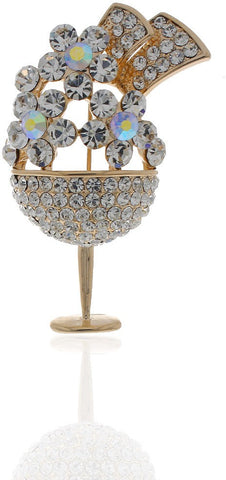 Anuradha Art Silver Polished Brooch