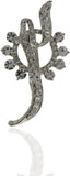 Anuradha Art Silver Polished Brooch