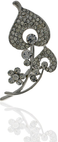 Anuradha Art Silver Polished Brooch