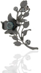 Anuradha Art Silver Polished Brooch