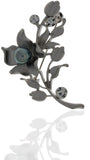Anuradha Art Silver Polished Brooch