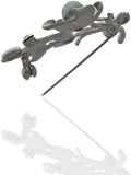 Anuradha Art Silver Polished Brooch