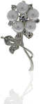 Anuradha Art Silver Polished Brooch