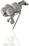 Anuradha Art Silver Polished Brooch