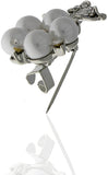 Anuradha Art Silver Polished Brooch